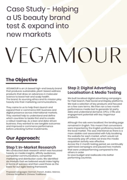 Image with Vegamour logo and text