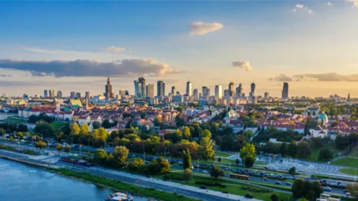 Image of Warsaw's skyline