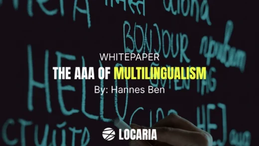 The AAA of Multilingualism a board and a hnad writing with chalk the word hello in different languages