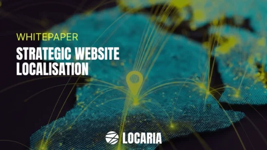 strategic website a map of the world with glowing lines connected and location icon